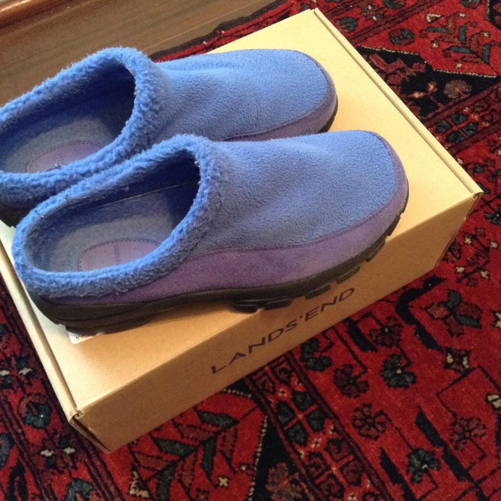 Lands' End Blue Clogs